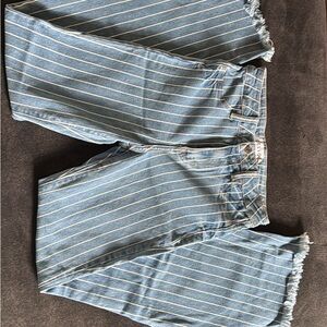 Striped Denim Jeans